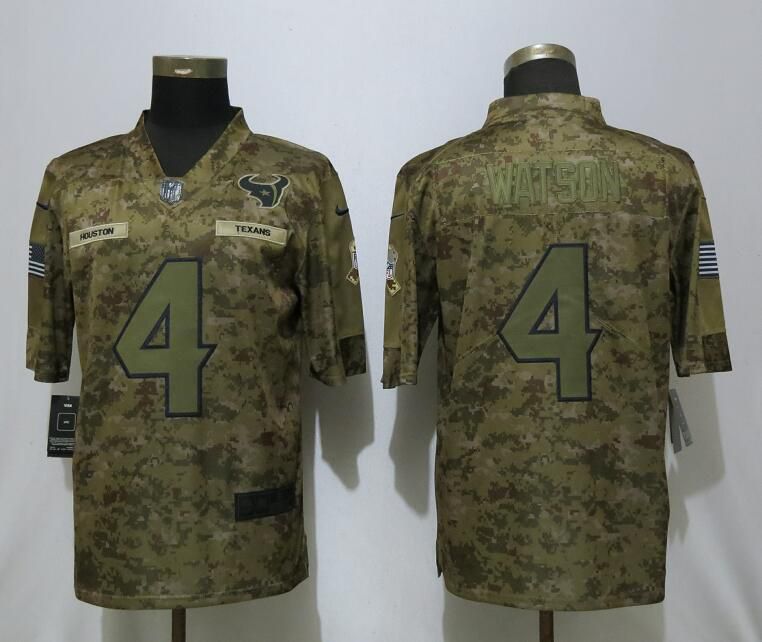 Men Houston Texans #4 Watson Nike Camo Salute to Service Limited NFL Jerseys->arizona cardinals->NFL Jersey